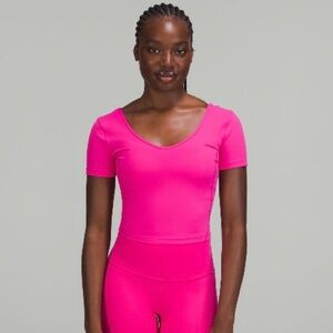 Lululemon Align shirt, sz 8, sonic pink